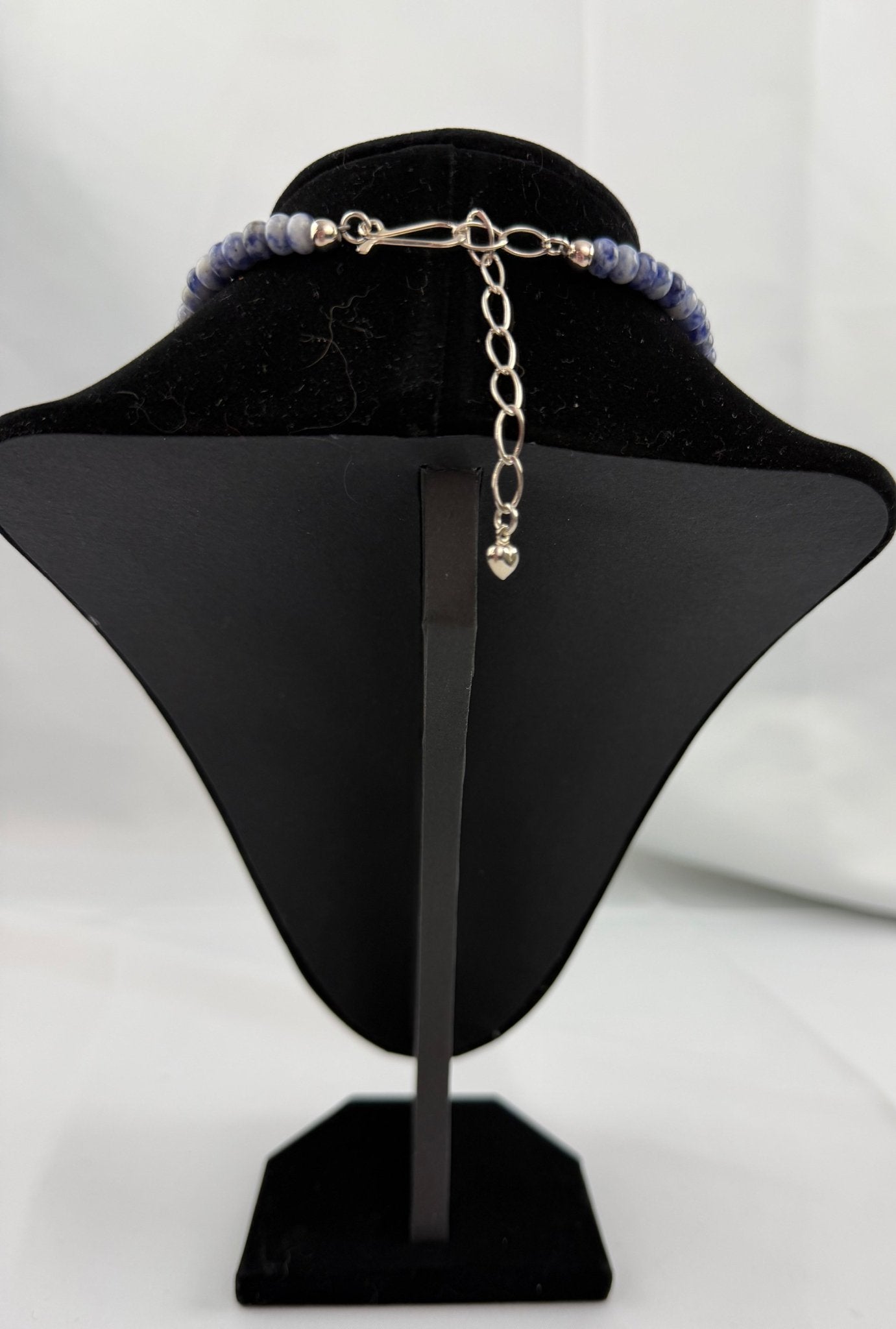 Jay King Sterling Silver Blue Carnival Stone Graduated Bead Necklace - Resale Thrift Boutique LLC.