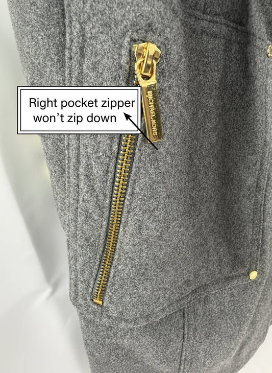 Michael Kors Gray Trench Coat Plus Size 2X - Resale Thrift Boutique LLC.