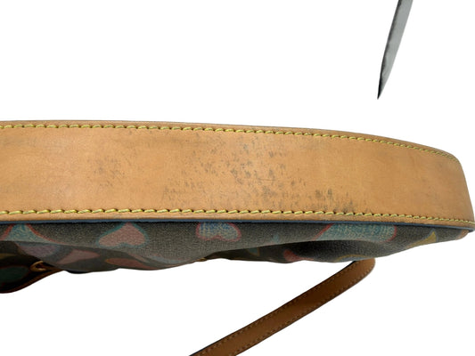 Y2K Dooney & Bourke Rainbow Heart Hobo Bag – Multicolor Print Shoulder Bag - Resale Thrift Boutique LLC.