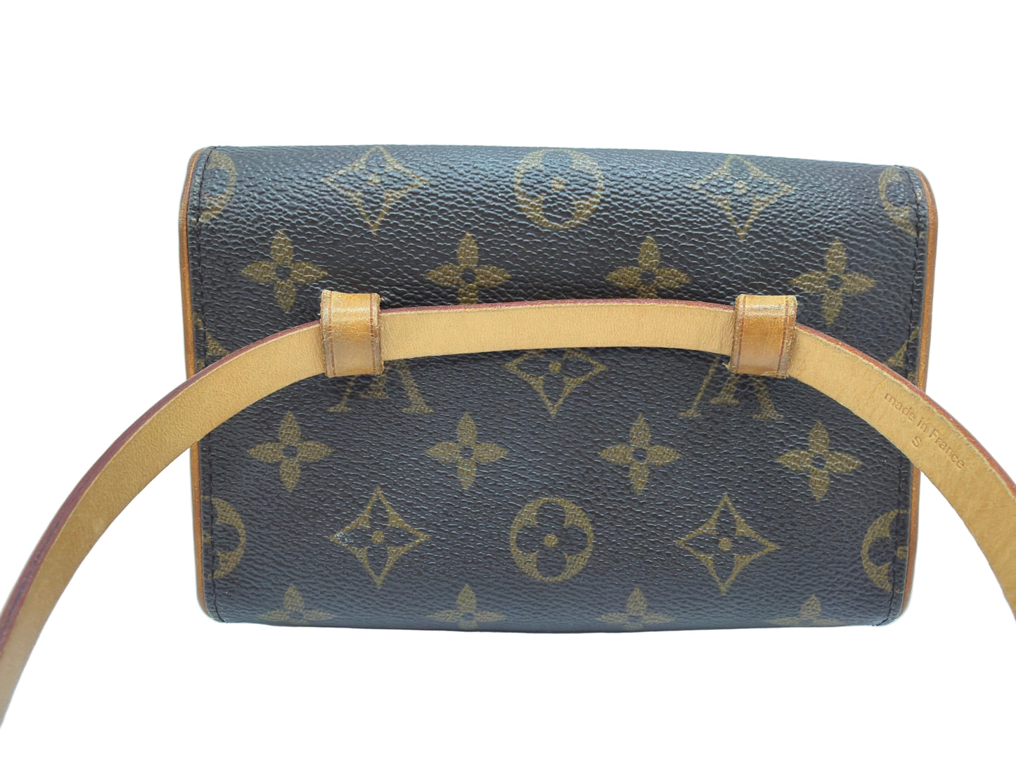 Authentic Louis Vuitton Florentine Monogram Belt Bag (S) – Vintage LV Waist Bag – COA, Dust Bag & Chain