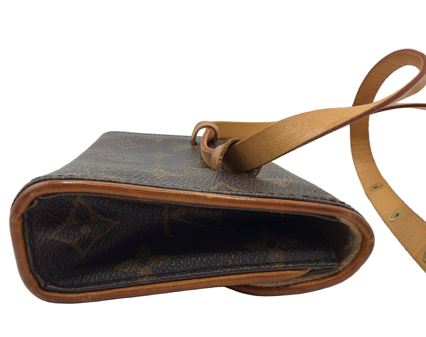 Authentic Louis Vuitton Florentine Monogram Belt Bag (S) – Vintage LV Waist Bag – COA, Dust Bag & Chain