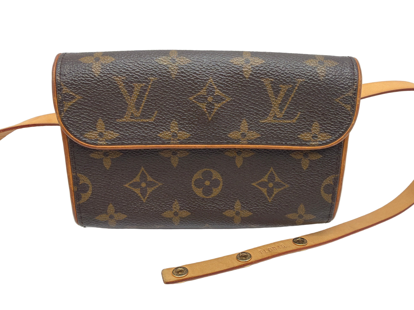 Authentic Louis Vuitton Florentine Monogram Belt Bag (S) – Vintage LV Waist Bag – COA, Dust Bag & Chain