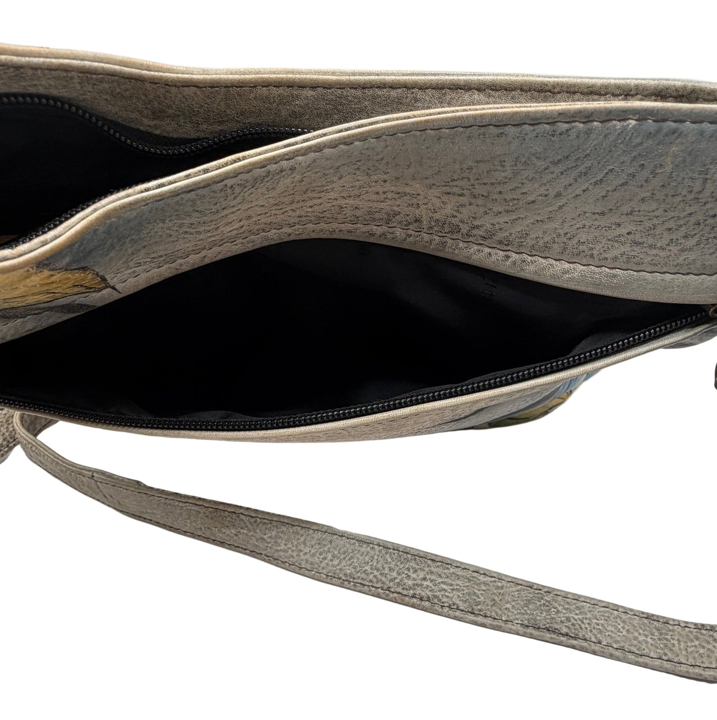 Anuschka Hand - Painted Leather Crossbody Bag – Floral & Butterfly Artwork, Multi - Color - Resale Thrift Boutique LLC.