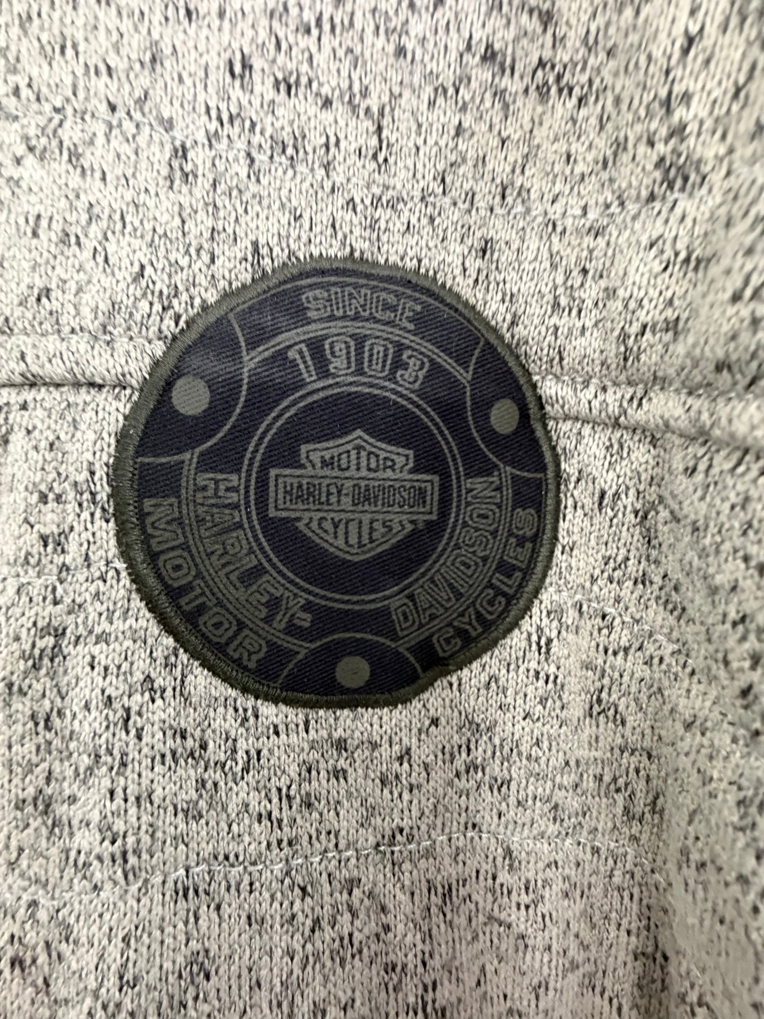 Excellent used condition Harley - Davidson Sherpa Lined Shirt Jacket Cream Sage Men's L - Resale Thrift Boutique LLC.