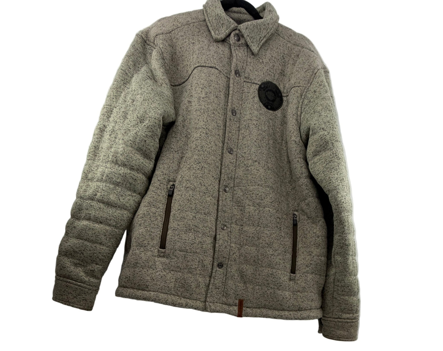 Excellent used condition Harley - Davidson Sherpa Lined Shirt Jacket Cream Sage Men's L - Resale Thrift Boutique LLC.