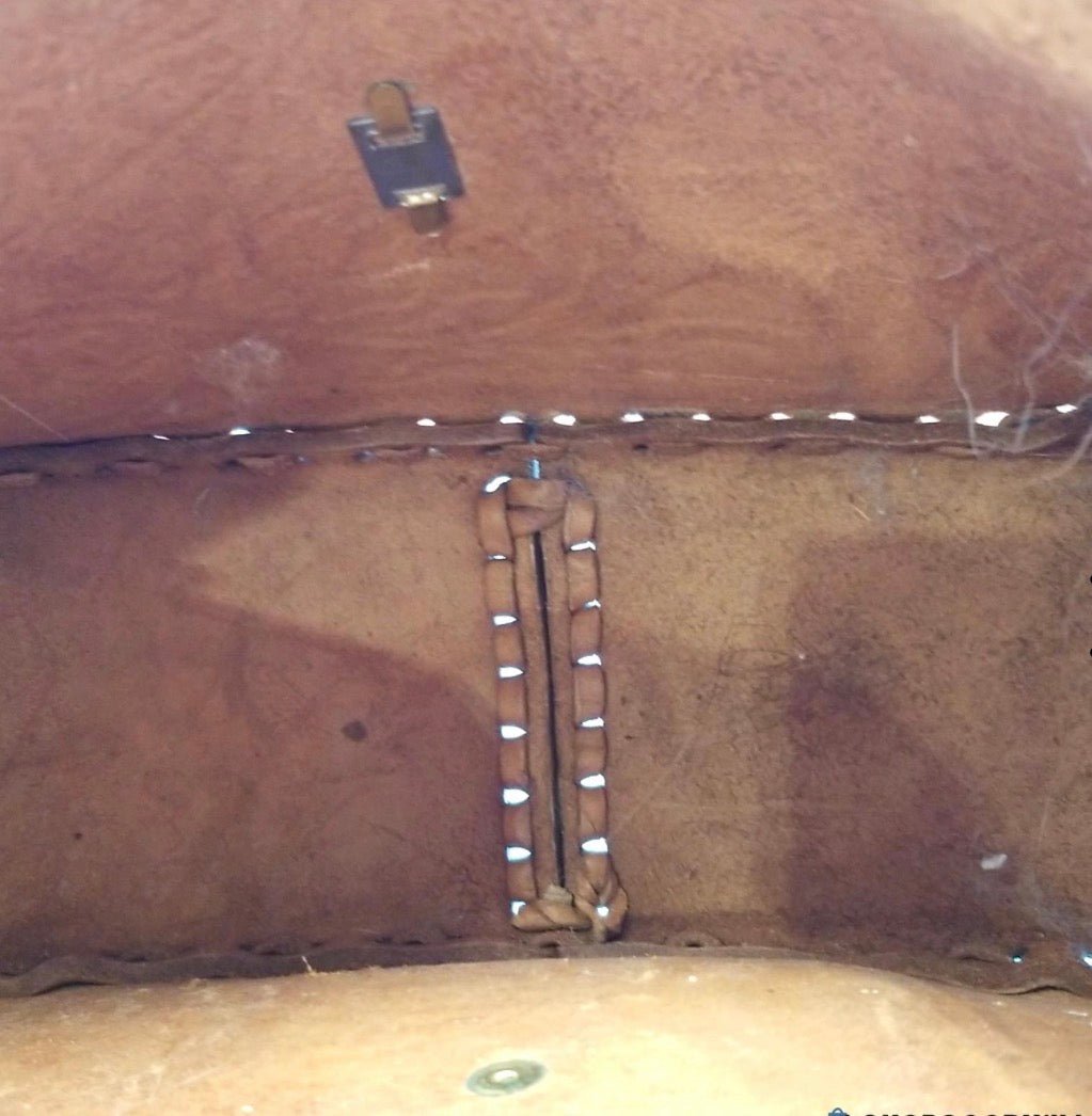 Handcrafted Tooled Leather Saddle Bag - Western Style Crossbody - Resale Thrift Boutique LLC.