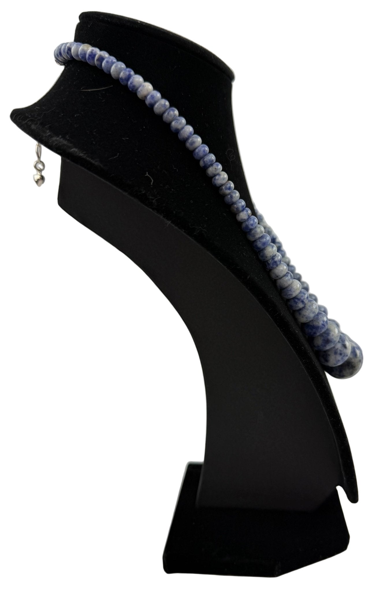 Jay King Sterling Silver Blue Carnival Stone Graduated Bead Necklace - Resale Thrift Boutique LLC.