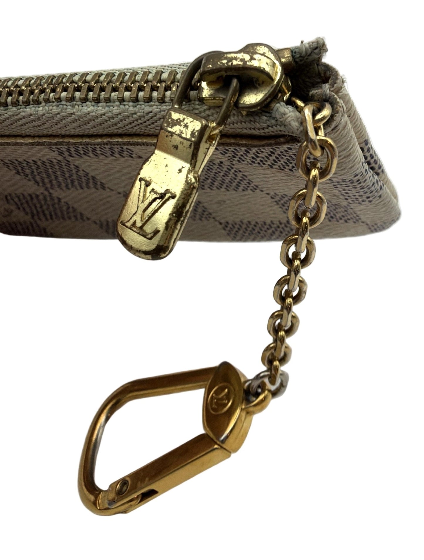 Louis Vuitton Damier Azur Key Pouch / Cles – Authentic – Made in France – CT4137 - Resale Thrift Boutique LLC.