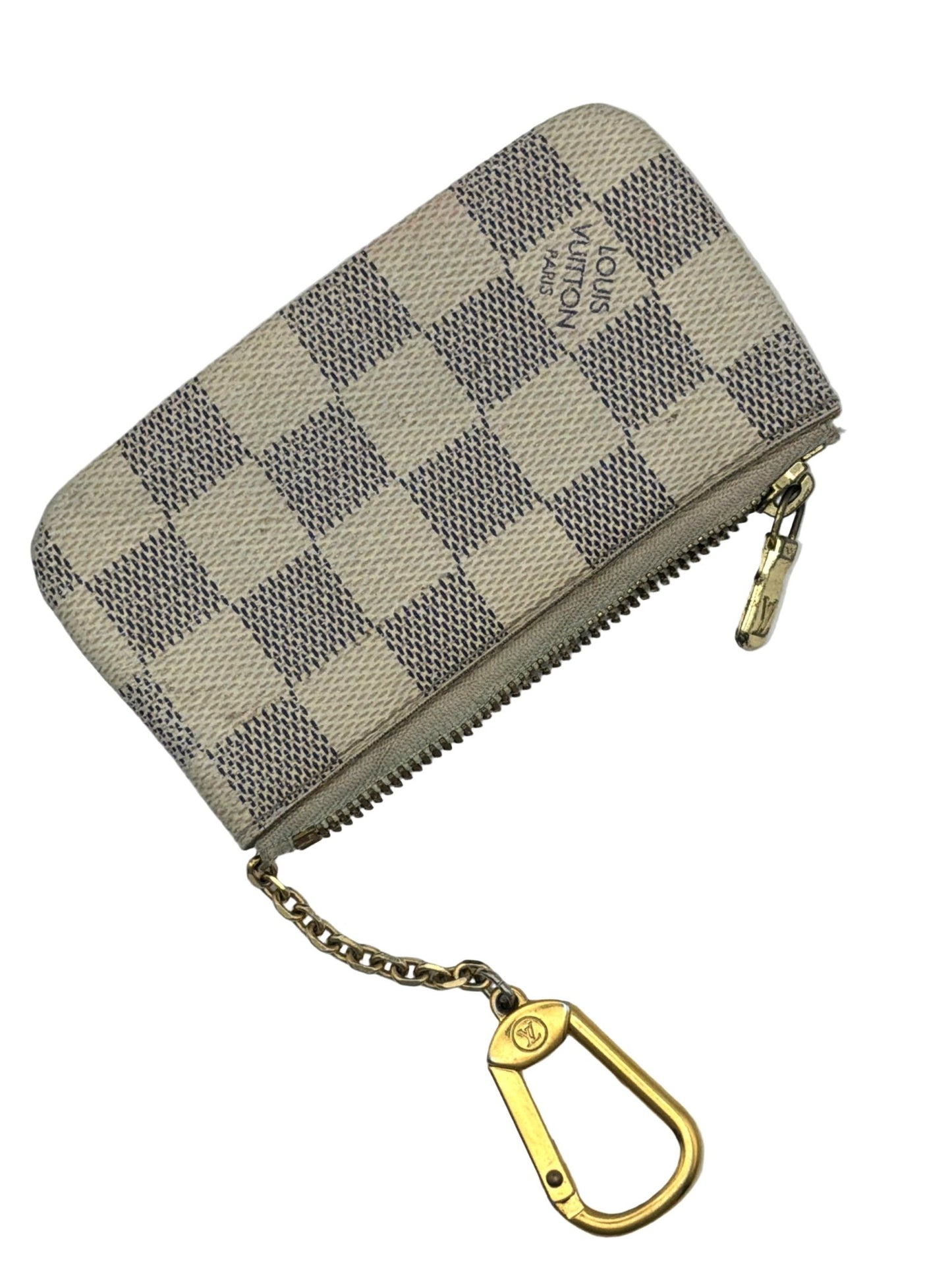 Louis Vuitton Damier Azur Key Pouch / Cles – Authentic – Made in France – CT4137 - Resale Thrift Boutique LLC.