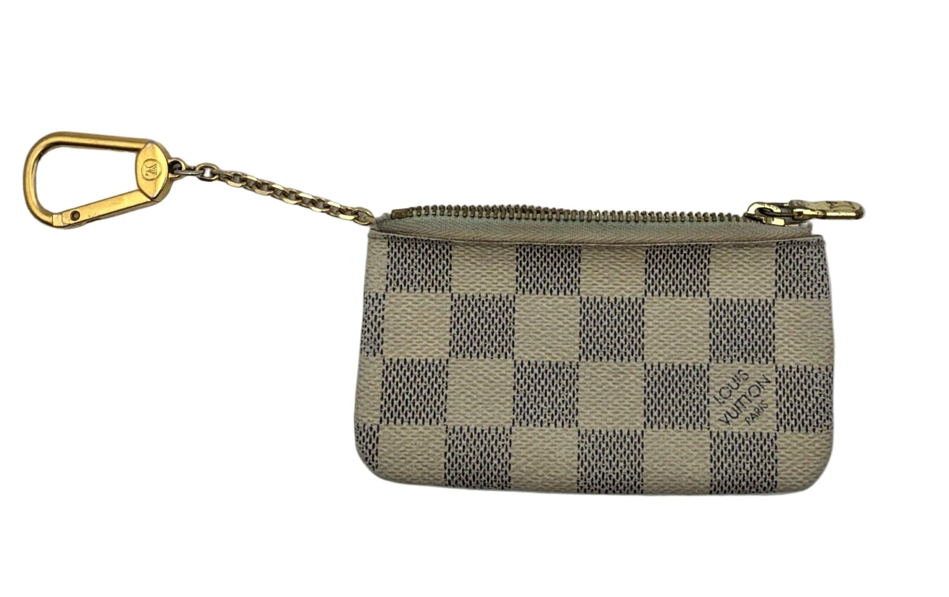 Louis Vuitton Damier Azur Key Pouch / Cles – Authentic – Made in France – CT4137 - Resale Thrift Boutique LLC.