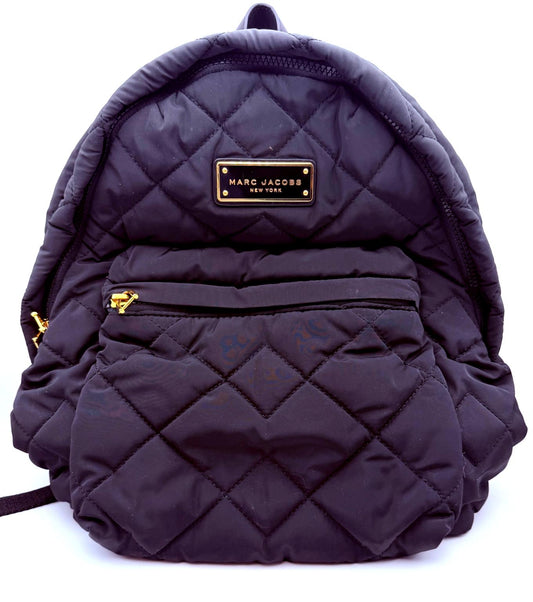 Marc Jacobs Quilted Nylon Backpack – Black – Gold Hardware - Resale Thrift Boutique LLC.