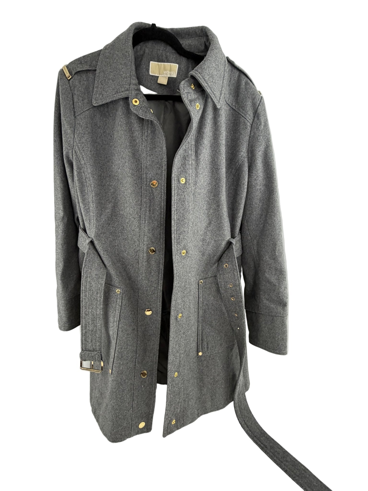 Michael Kors Gray Trench Coat Plus Size 2X - Resale Thrift Boutique LLC.