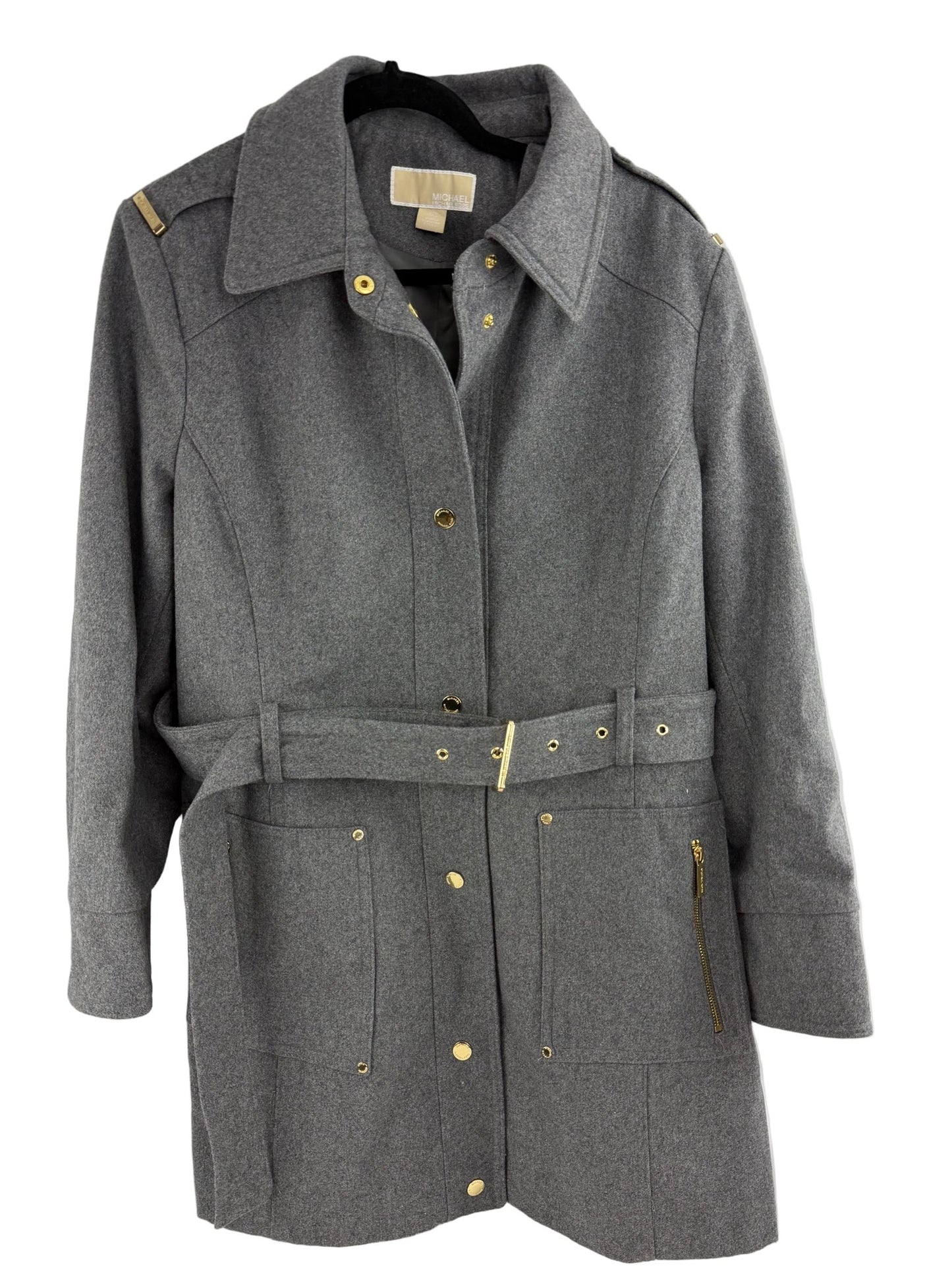 Michael Kors Gray Trench Coat Plus Size 2X - Resale Thrift Boutique LLC.
