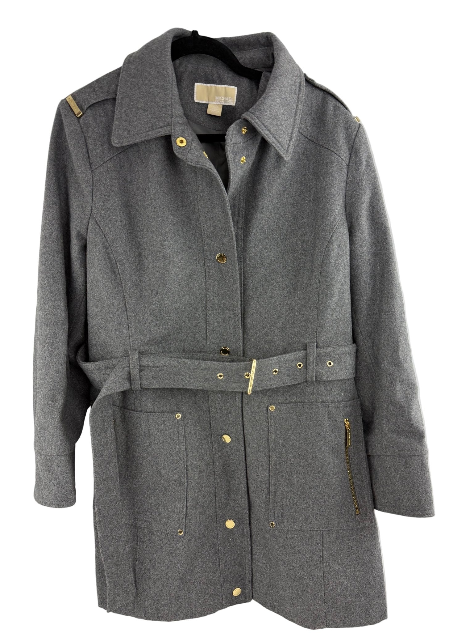 Michael Kors Gray Trench Coat Plus Size 2X - Resale Thrift Boutique LLC.