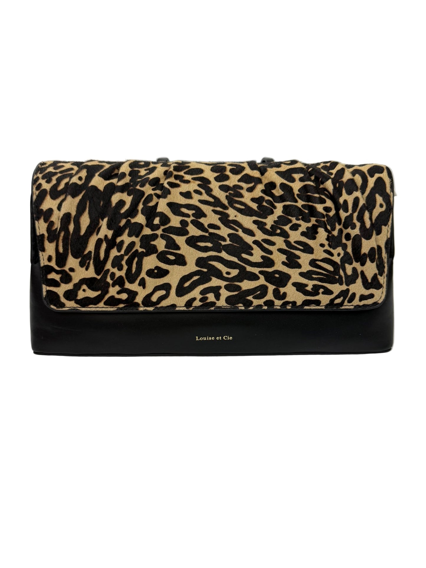 NWT Stitch Fix Louise et Cie Cheetah Print Black Clutch msrp $198 - Resale Thrift Boutique LLC.