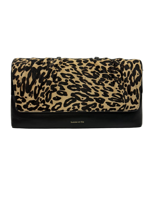 NWT Stitch Fix Louise et Cie Cheetah Print Black Clutch msrp $198 - Resale Thrift Boutique LLC.