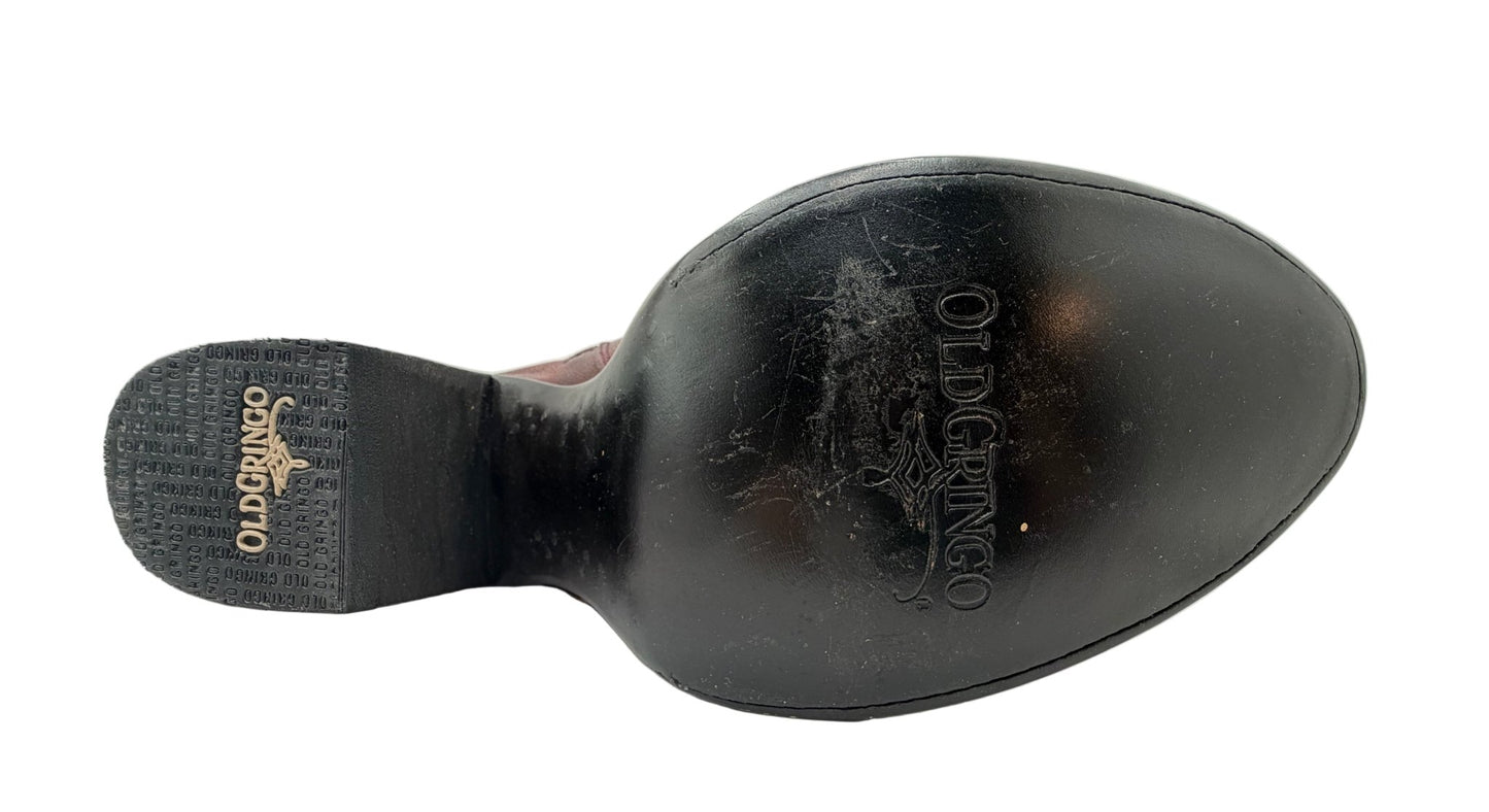 Old Gringo Studded Floral Embroidered Leather Booties – Black Western Ankle Boots Women's 9B EUC - Resale Thrift Boutique LLC.