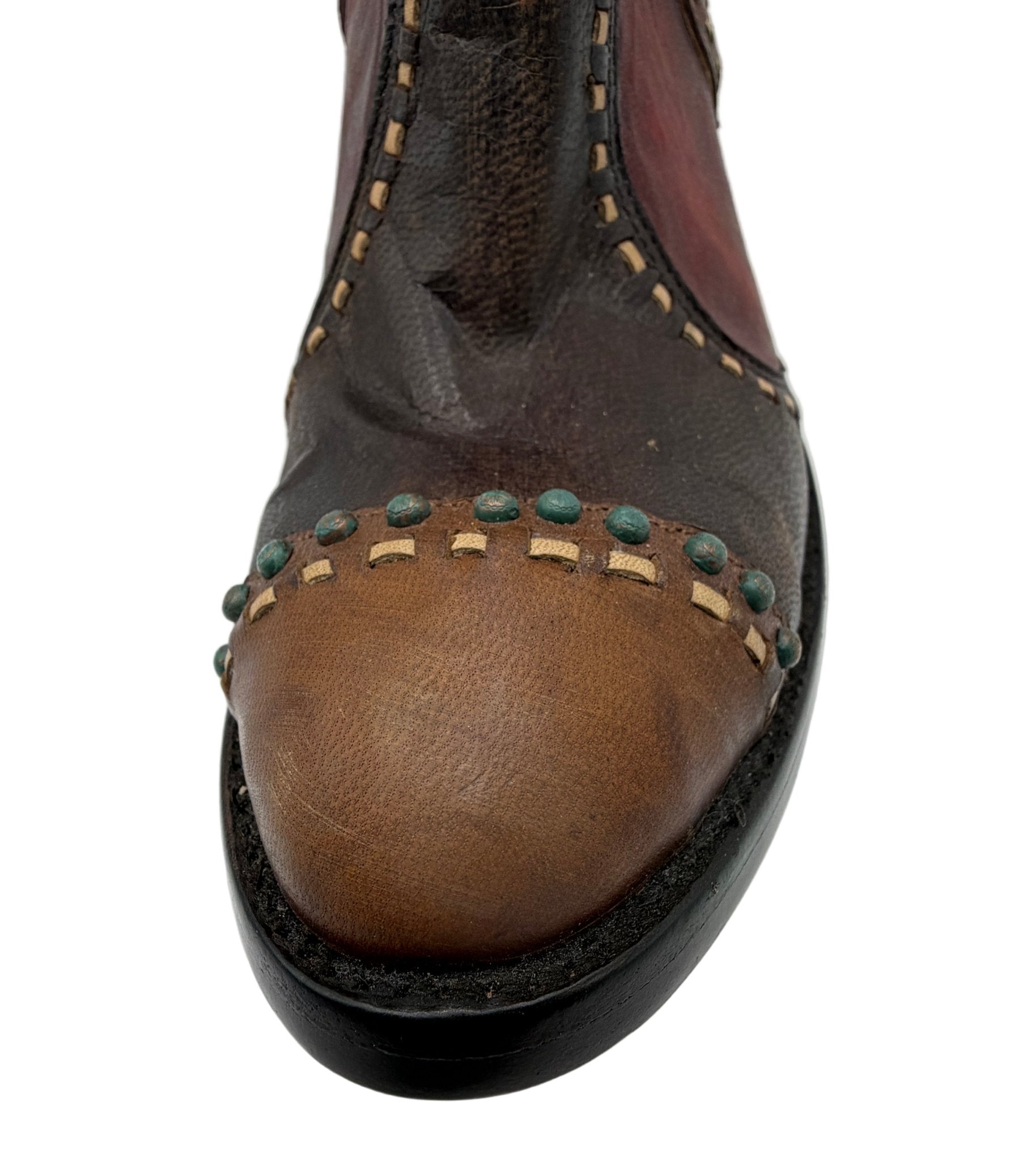 Old Gringo Studded Floral Embroidered Leather Booties – Black Western Ankle Boots Women's 9B EUC - Resale Thrift Boutique LLC.