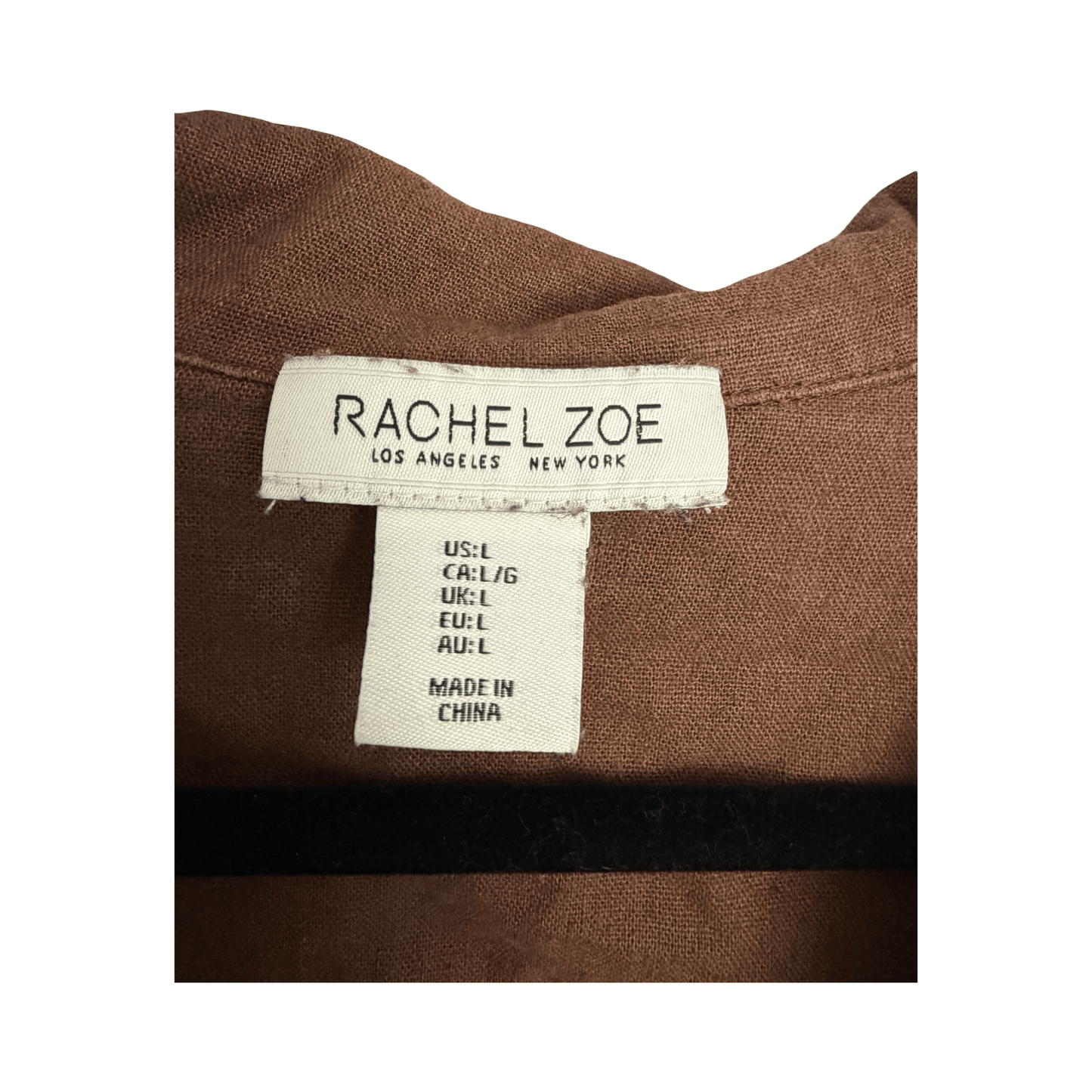 Rachel Zoe Brown Utility Jacket with Gold Hardware - Resale Thrift Boutique LLC.
