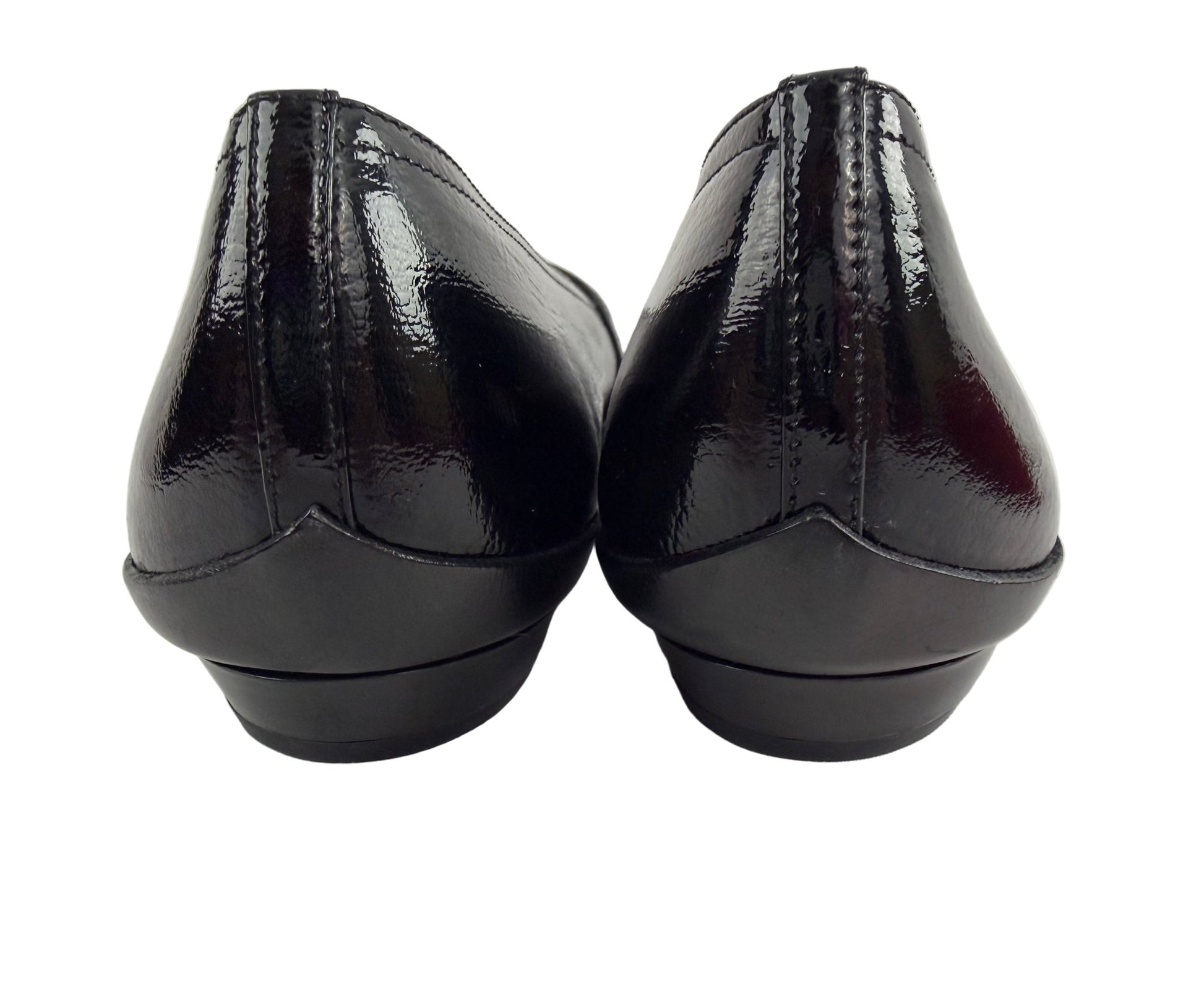 Salvatore Ferragamo Black Patent Leather Shoes - Size 9.5 - Resale Thrift Boutique LLC.