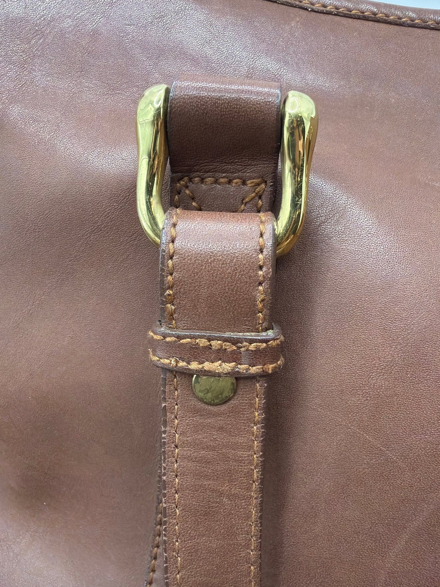 Vintage Chasseur Wathne Leather Tote – Full - Grain Brown Leather Bag w/ Dust Bag - Resale Thrift Boutique LLC.