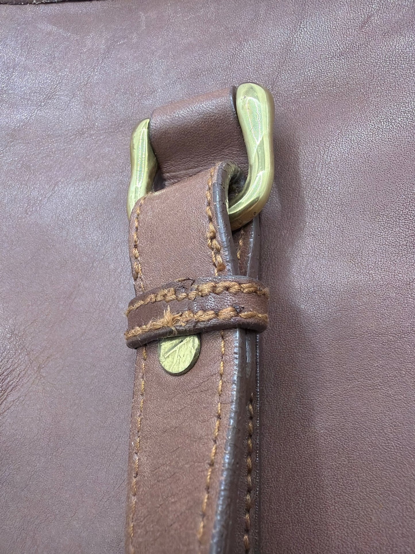 Vintage Chasseur Wathne Leather Tote – Full - Grain Brown Leather Bag w/ Dust Bag - Resale Thrift Boutique LLC.